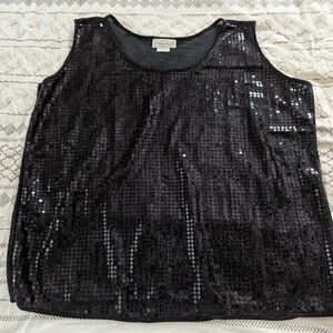 NWT Fitting Image Sequined Tank Top